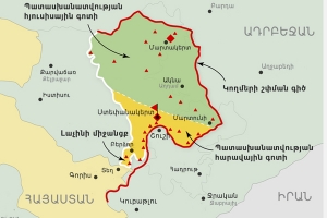 Աշխարհաբաժանումը,  Աղավնոն ու  Բերձորի ճանապարհը